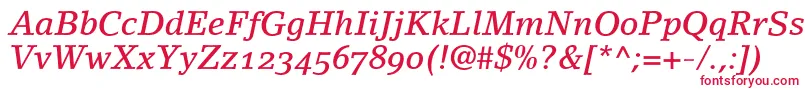 LinoletterMediumItalicOldstyleFigures Font – Red Fonts