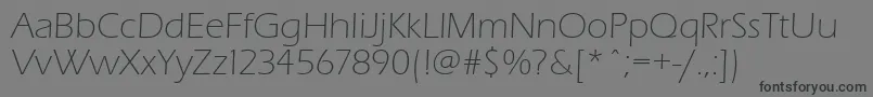 Шрифт Eraslightc – чёрные шрифты на сером фоне