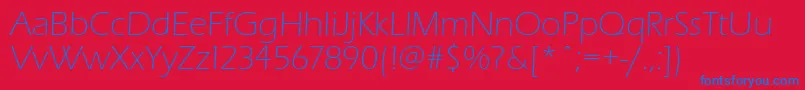 Eraslightc Font – Blue Fonts on Red Background