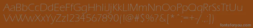 Шрифт Eraslightc – серые шрифты на коричневом фоне