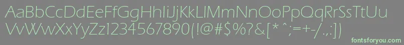 Eraslightc Font – Green Fonts on Gray Background