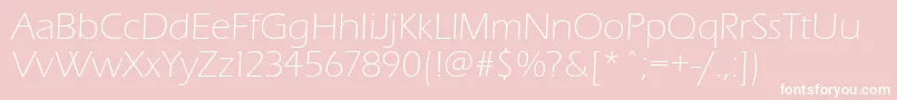 Eraslightc Font – White Fonts on Pink Background
