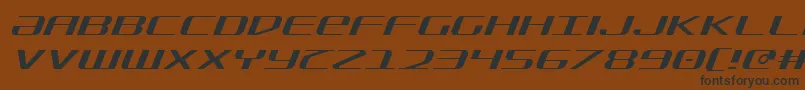 SdfLightItalic-Schriftart – Schwarze Schriften auf braunem Hintergrund