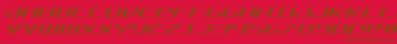 fuente SdfLightItalic – Fuentes Marrones Sobre Fondo Rojo