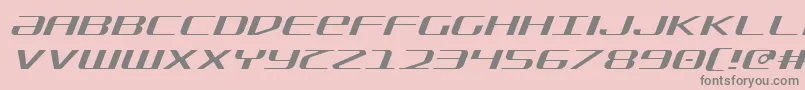 SdfLightItalic Font – Gray Fonts on Pink Background