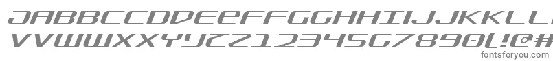 フォントSdfLightItalic – 白い背景に灰色の文字