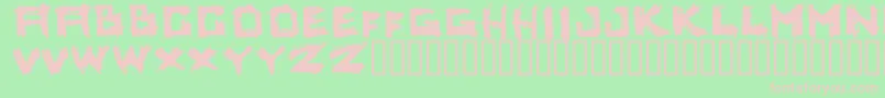 Yoicks Font – Pink Fonts on Green Background