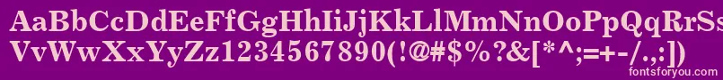 CentricSsiBold Font – Pink Fonts on Purple Background