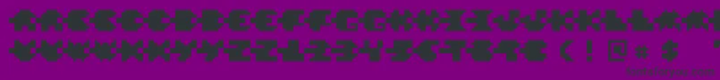 PixelVerde Font – Black Fonts on Purple Background