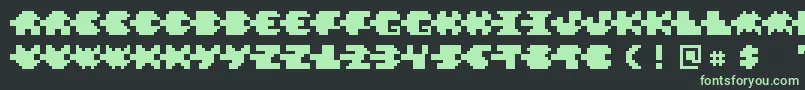 PixelVerde Font – Green Fonts on Black Background