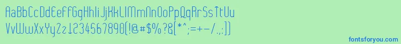 Wytherness Font – Blue Fonts on Green Background