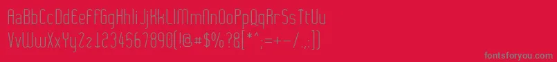 Wytherness Font – Gray Fonts on Red Background