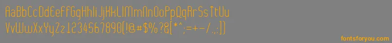 Wytherness-Schriftart – Orangefarbene Schriften auf grauem Hintergrund