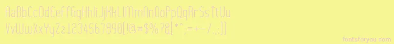 Wytherness Font – Pink Fonts on Yellow Background