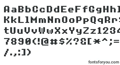 8bitoperatorplus8Bold font – Fonts Starting With 8