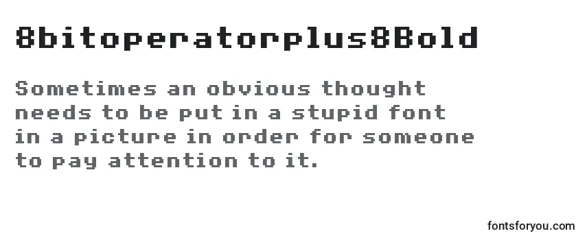 8bitoperatorplus8Bold Font