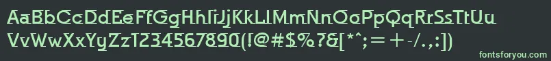fuente OdysseeMdItcTtMedium – Fuentes Verdes Sobre Fondo Negro