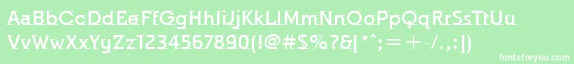OdysseeMdItcTtMedium Font – White Fonts on Green Background