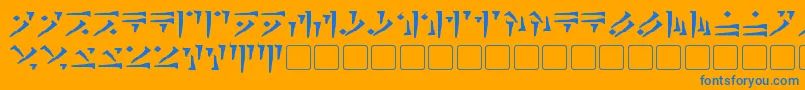Más sobre la fuente DovahkiinBold fuente DovahkiinBold – Fuentes Azules Sobre Fondo Naranja