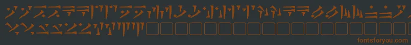 Подробнее о шрифте DovahkiinBold Шрифт DovahkiinBold – коричневые шрифты на чёрном фоне