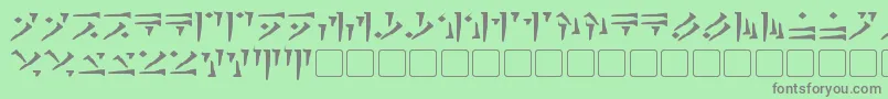DovahkiinBold Font – Gray Fonts on Green Background