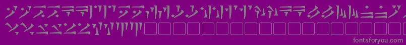 DovahkiinBold Font – Gray Fonts on Purple Background