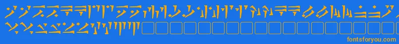 More about DovahkiinBold Font DovahkiinBold Font – Orange Fonts on Blue Background