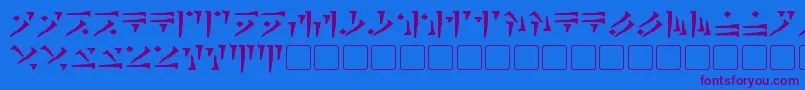Подробнее о шрифте DovahkiinBold Шрифт DovahkiinBold – фиолетовые шрифты на синем фоне