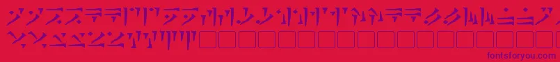 DovahkiinBold Font – Purple Fonts on Red Background