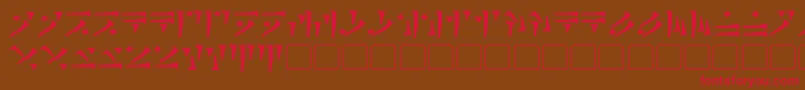 DovahkiinBold Font – Red Fonts on Brown Background
