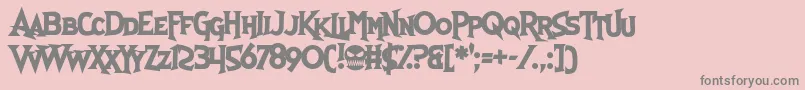 More about SkullAndVoid Font SkullAndVoid Font – Gray Fonts on Pink Background