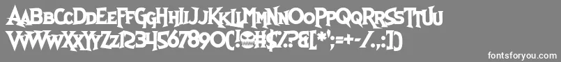 SkullAndVoid Font – White Fonts on Gray Background