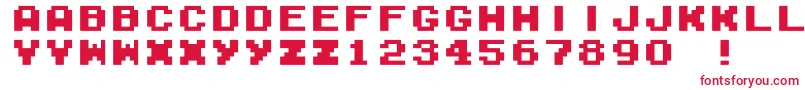 M04b Font – Red Fonts