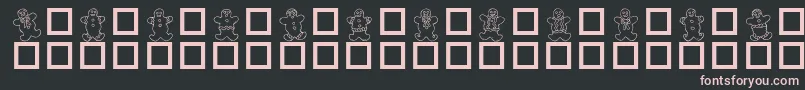 Destgd Font – Pink Fonts on Black Background