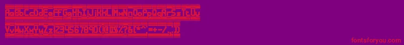 BandwidthBrk Font – Red Fonts on Purple Background