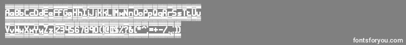 BandwidthBrk Font – White Fonts on Gray Background