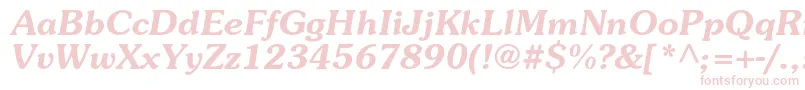 SurprizcBolditalic Font – Pink Fonts on White Background