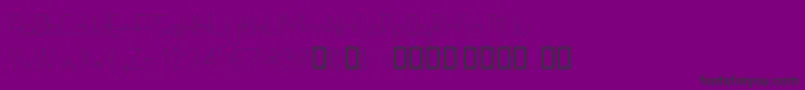 BowhouseLight Font – Black Fonts on Purple Background