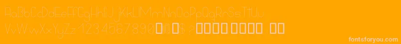 Подробнее о шрифте BowhouseLight Шрифт BowhouseLight – розовые шрифты на оранжевом фоне