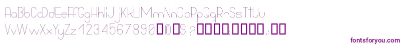 BowhouseLight Font – Purple Fonts on White Background