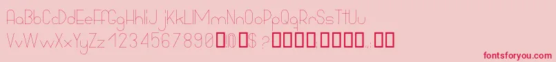 More about BowhouseLight Font BowhouseLight Font – Red Fonts on Pink Background