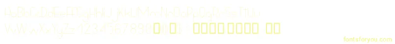 BowhouseLight Font – Yellow Fonts on White Background