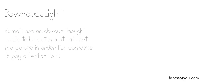 BowhouseLight Font