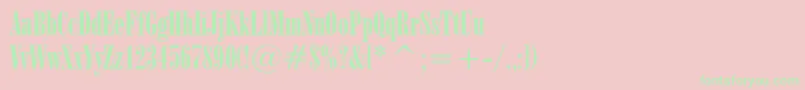 Onyxn Font – Green Fonts on Pink Background