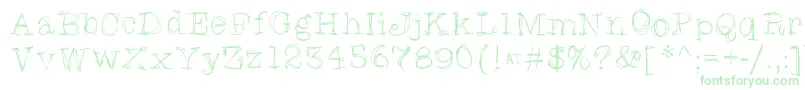 Skratchyskrape Font – Green Fonts on White Background