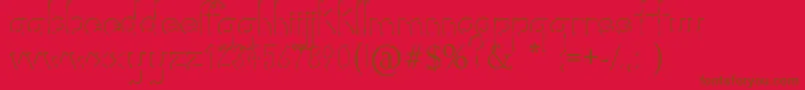 Шрифт Rorific – коричневые шрифты на красном фоне