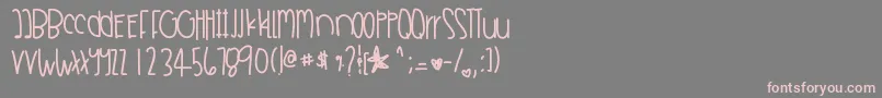 More about Sandyshoreshells Font Sandyshoreshells Font – Pink Fonts on Gray Background