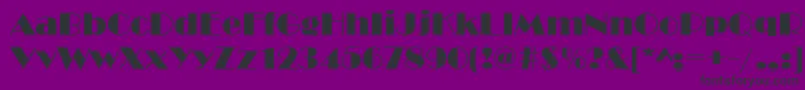 Broadw Font – Black Fonts on Purple Background