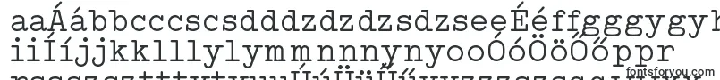 Шрифт TypowriterRegularDemo – венгерские шрифты