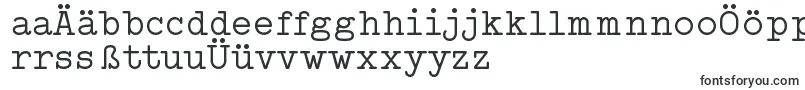 Шрифт TypowriterRegularDemo – немецкие шрифты